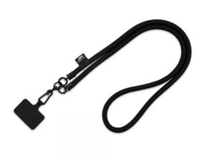 Lanyard tubolare personalizzato con etichetta in sublimazione per un branding elegante. Contatta AMGS Group per maggiori dettagli.