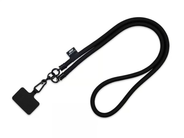 Lanyard tubolare personalizzato con etichetta in sublimazione per un branding elegante. Contatta AMGS Group per maggiori dettagli.