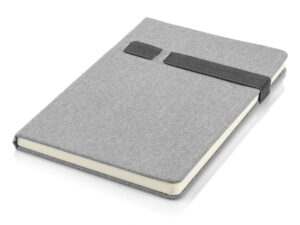 Blocco note HOLDI A5 effetto lino, personalizzabile con logo aziendale.