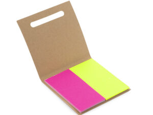 Post-it HIKO. Post-it elettrostatici HIKO gialli e rosa – gadget da ufficio innovativo senza colla, personalizzabile con logo.